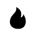 Fire flame logo vector illustration design template. Fire flame icon Royalty Free Stock Photo